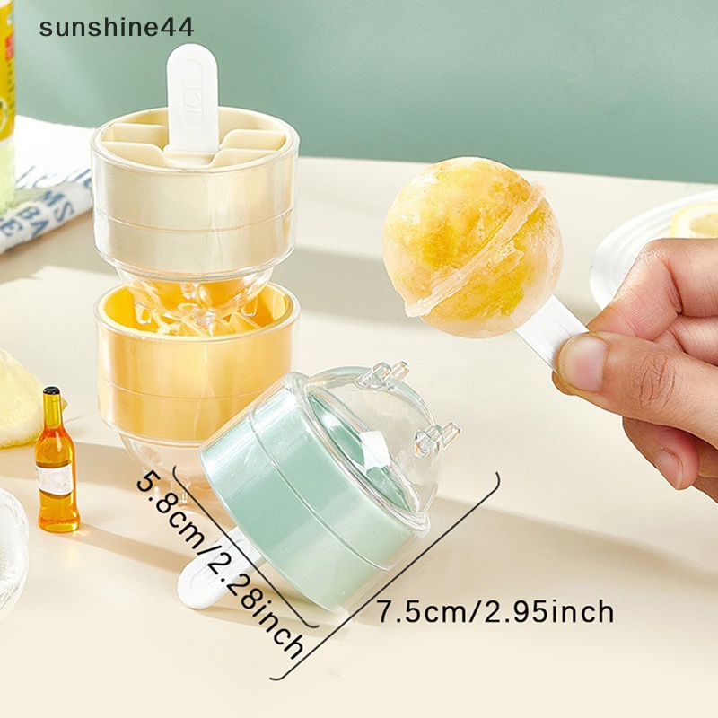 Sunshine Popsicle Maker Mould Cetakan Es Hoki Frozen Juice Yogurt Es Krim Kopi ID