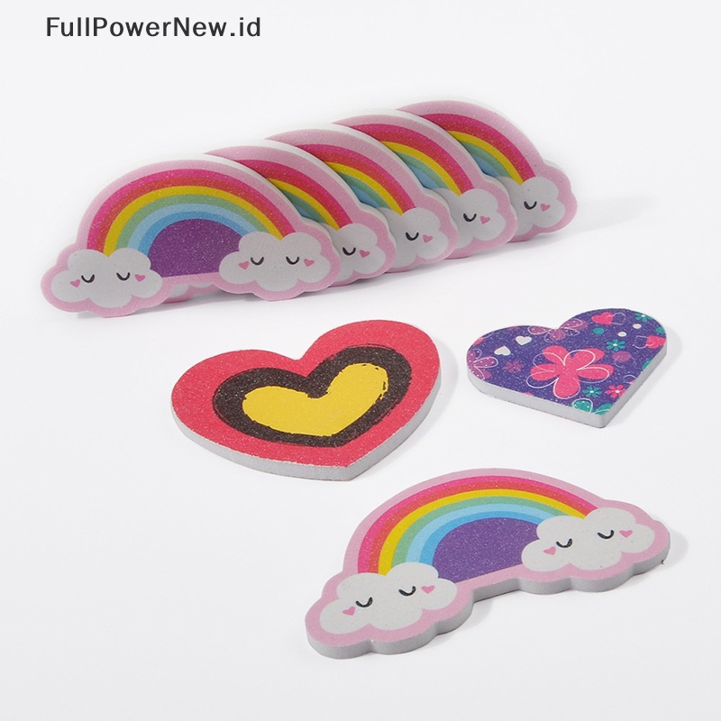 Power 10pcs Kikir Kuku Mini Amplas Grit Buffer File Nails Filer Art Pedicure Manicure ID