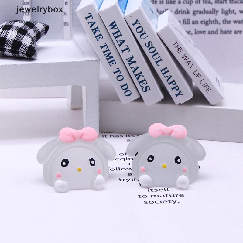 [jewelrybox] 5pcs Ornamen Tiga Dimensi DIY Lucu Untuk Butik bunnies Bercahaya