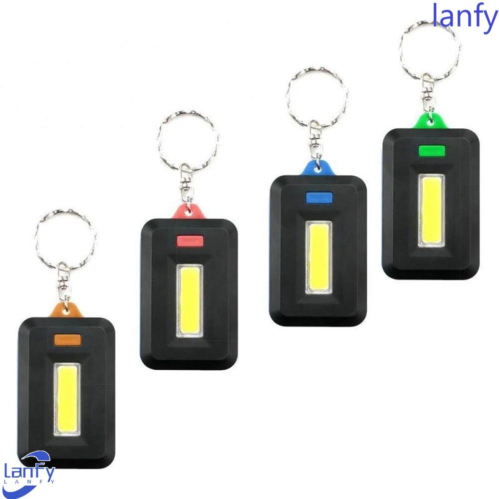 Lanfy Gantungan Kunci Senter Alat Luar Ruangan Lentera Saku Darurat 3mode Camping Torch Lamp LED Keychain