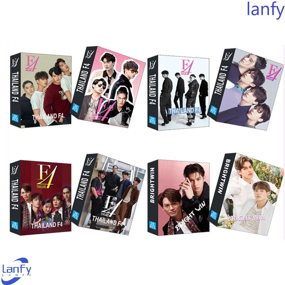 Lanfy 30pcs / set Kartu Ucapan Lomo THAILAND F4 Motif Bintang Untuk Hadiah / Koleksi Anak