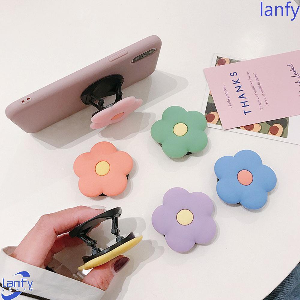 Lanfy Popsocket Hp / Smartphone Motif Kartun Bunga 3d