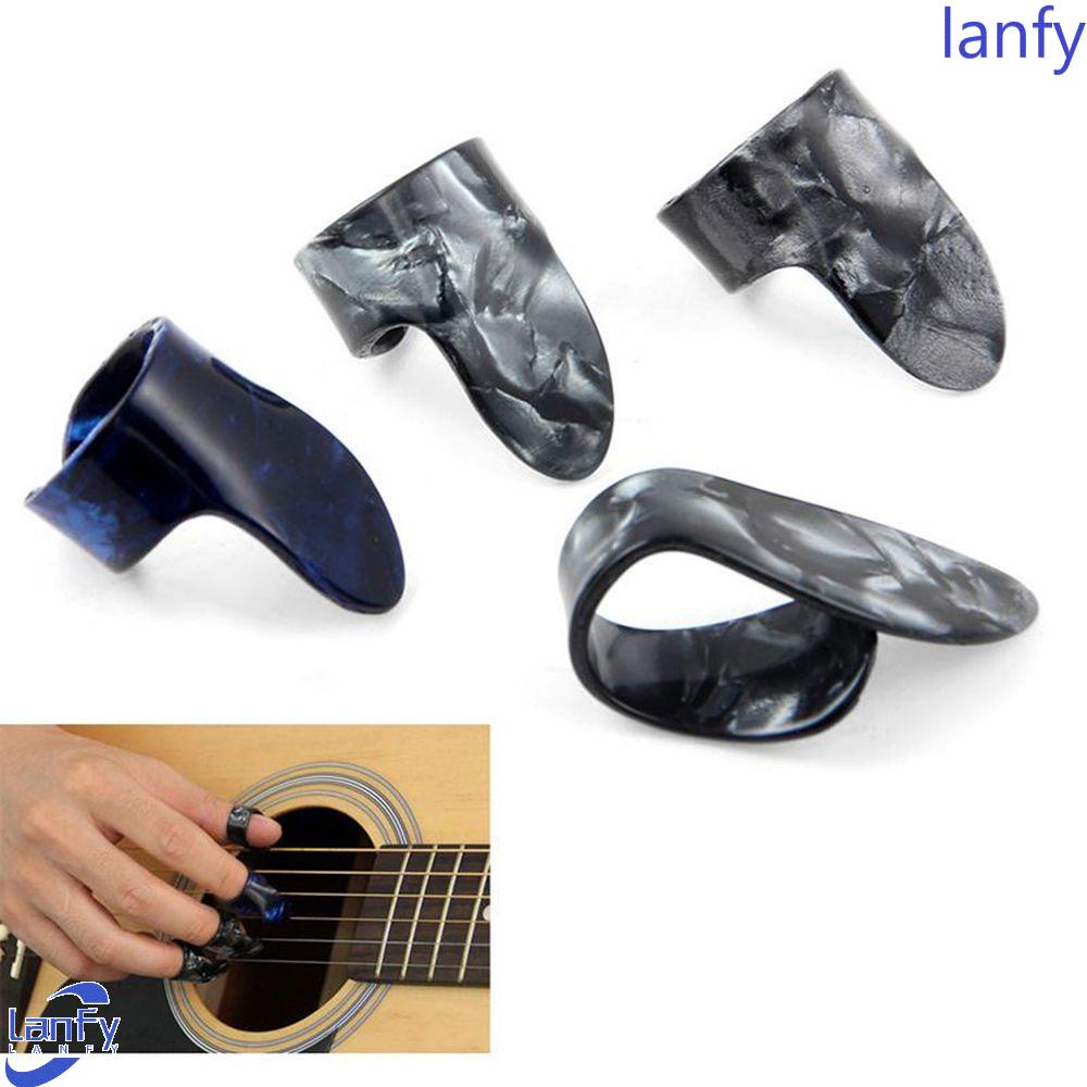 Lanfy Picks Gitar Akustik Elektrik Bass Shrapnel Alice Sarung Gitar Jari Dipan