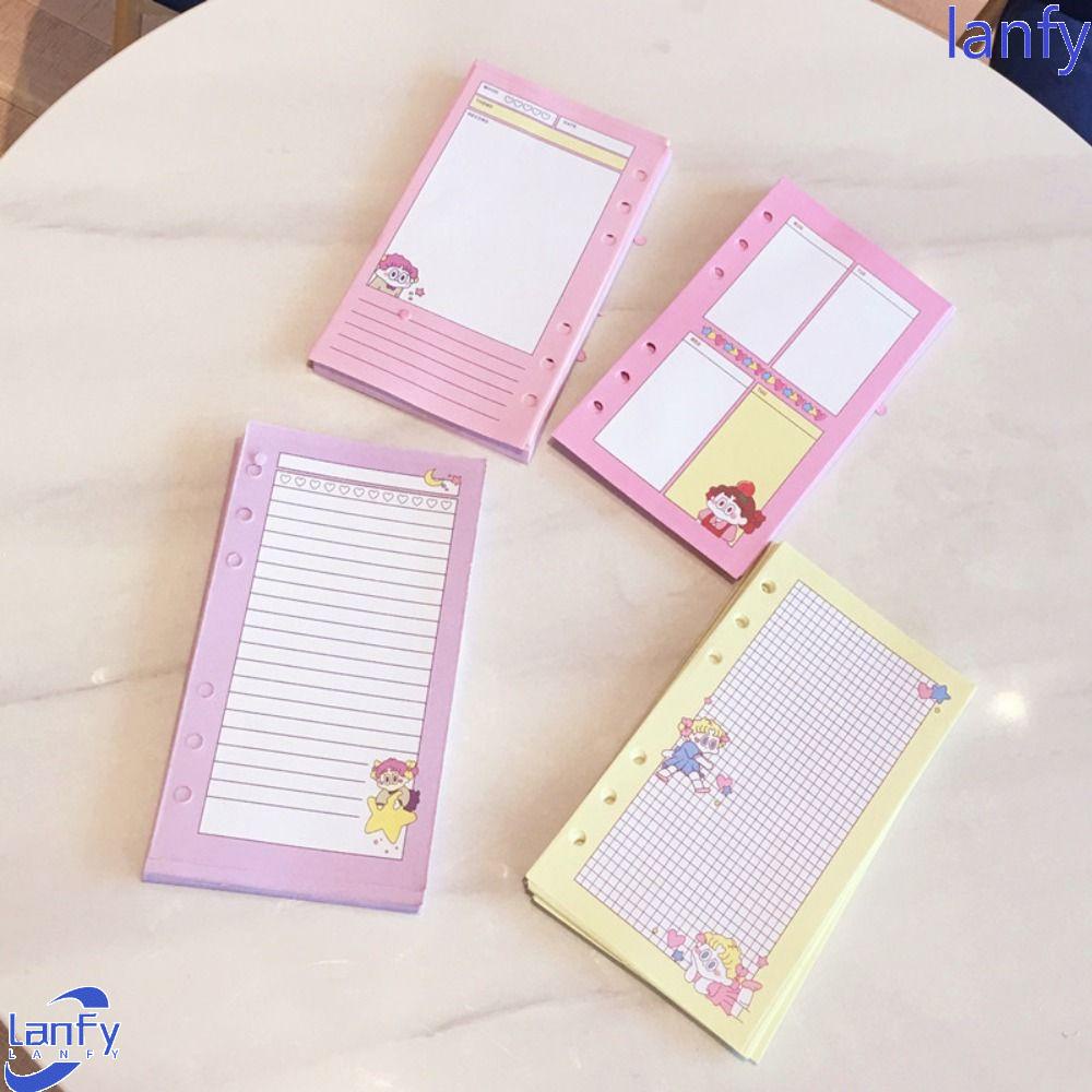 Lanfy 6lubang Refill Halaman Dalam High Quality 50lembar To Do List Halaman Jurnal Diary Siswa Notebook Kertas Dalam