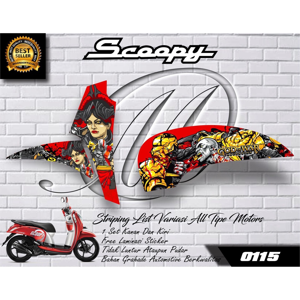 0115 STICKER LIST VARIASI SCOOPY FI 2013-2016 - STIKER VARIASI SCOOPY - STRIPING VARIASI SCOOPY