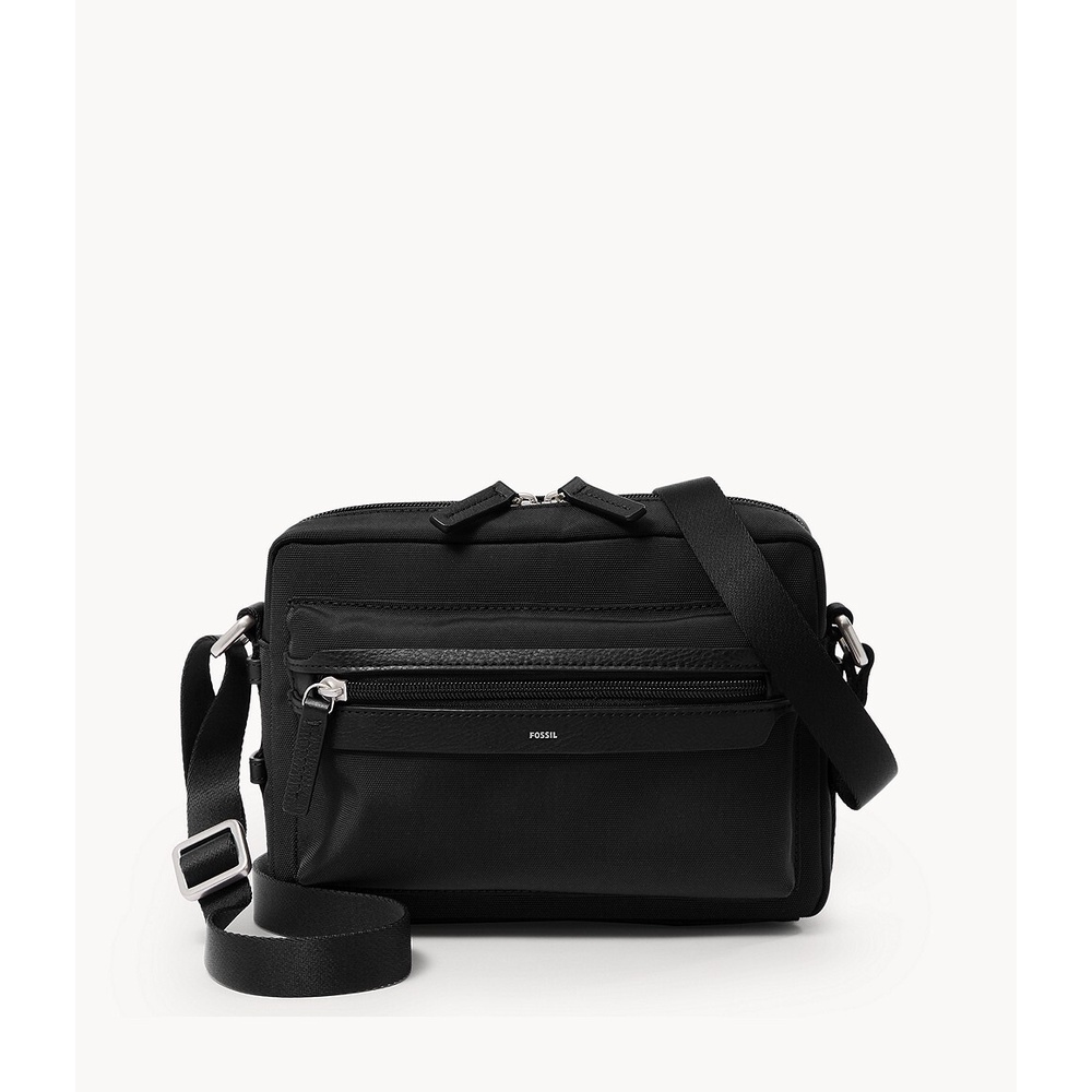 Fossil Wyatt Nylon Black Tas Selempang Pria MBG9607-001
