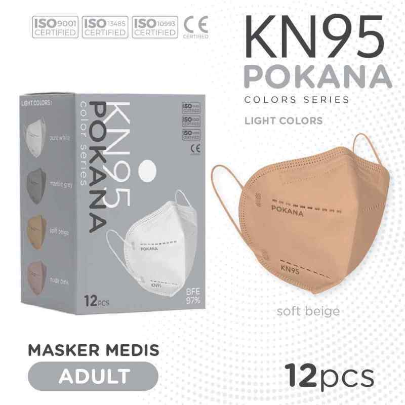 

Pokana mask adult kn-95 12's