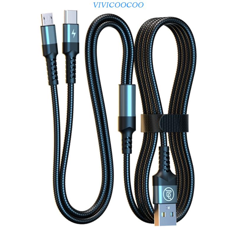 Vivi Kabel Spliter Kabel USB Ke Type-C+Micro USB Charging Cord 59.06inch