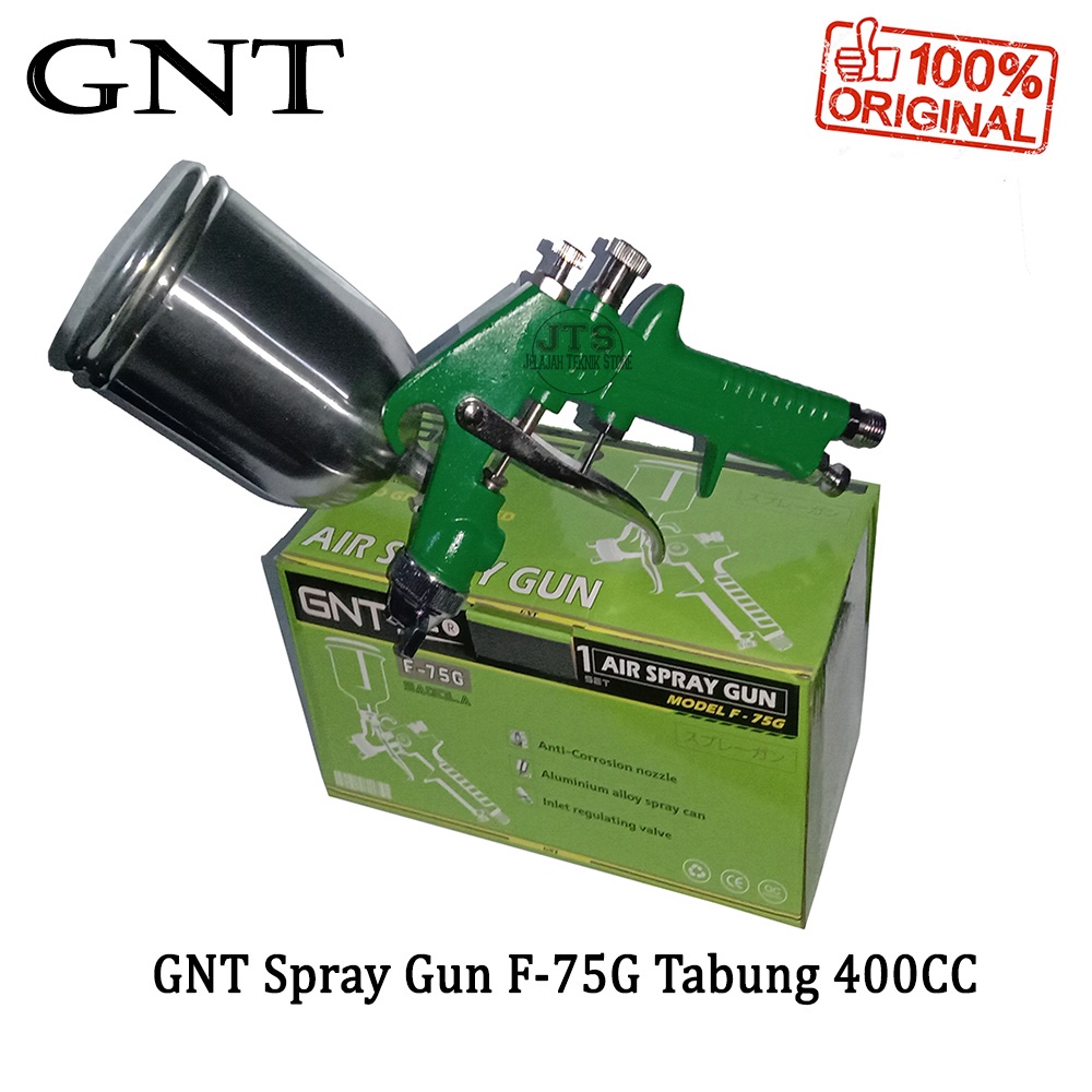 IWA SAGOLA Spray Gun F75 Tabung Atas 400cc Spet Cat Semprot Angin Kompresor F-75G Pistol Semprot Cat Minyak Nozzle 1.5