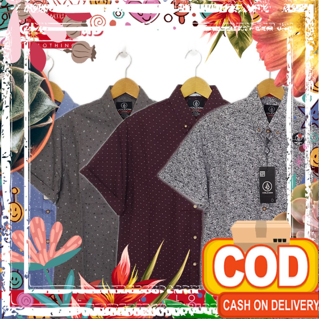 KEMEJA PRIA LENGAN PENDEK MOTIF - KEMEJA MOTIF PRIA - KEMEJA SURFING PRIA - ATASAN KEMEJA – SP 14 MA