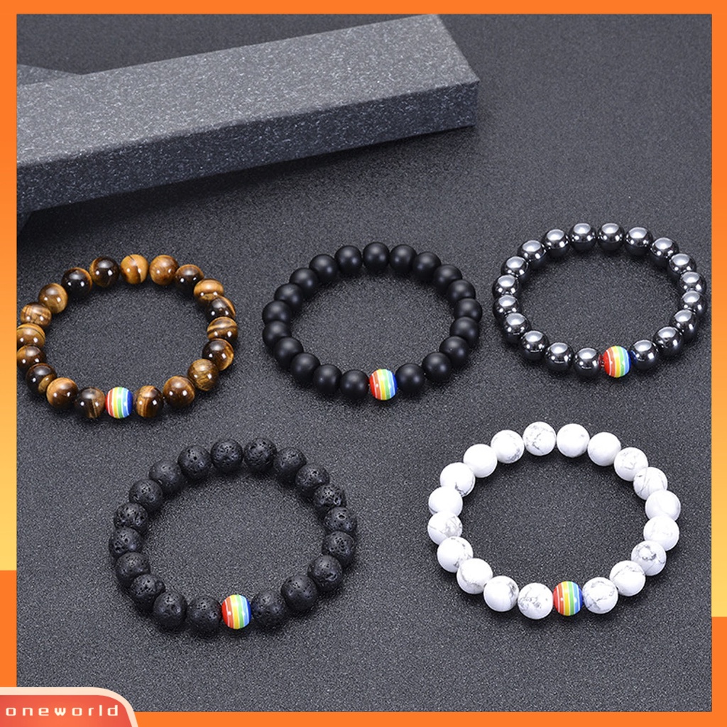 [EONE] Tali Elastis Handmade Gelang Batu Ringan Pria Wanita Natural Beads Bracelet Hand Decor