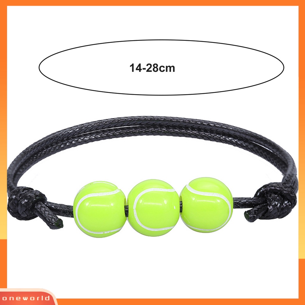 [EONE] Gelang Olahraga Rugby Braided Unisex Adjustable Bentuk Bola Gelang Fashion Jewellery