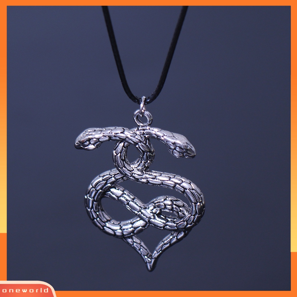 [EONE] Liontin Kalung Kepribadian Ular Liontin Punk Berlebihan Electroplating Dekorasi Colorfast Vintage Liontin Wanita Kalung Perhiasan Aksesori