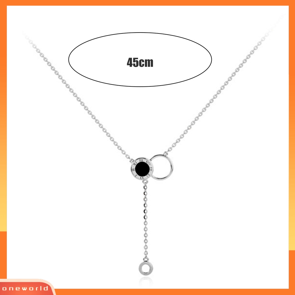 [EONE] Liontin Kalung Geometris Cincin Liontin Temperamen Kesederhanaan Pengerjaan Halus Leher Dekorasi Hypoallergenic Minimalis Pesona Kalung Perhiasan Aksesori