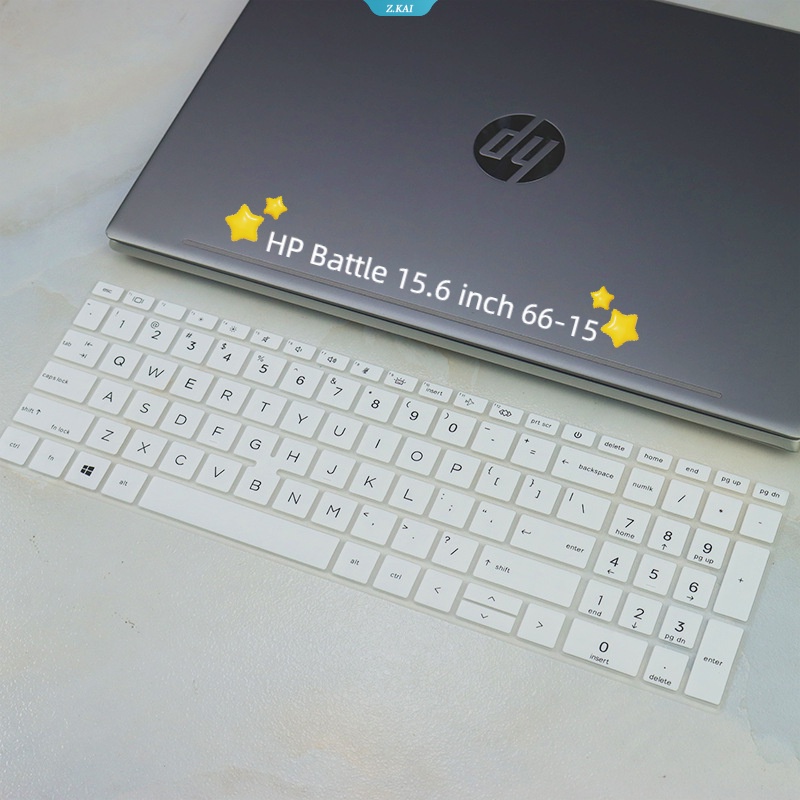 Case Keyboard Komputer Silikon Tahan Debu Untuk HP Battle 15.6 Inch 66-15 Kualitas Tinggi Cakupan Penuh Tahan Air Film Pelindung [ZK]