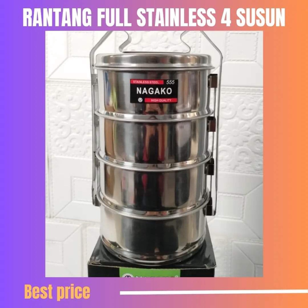 Rantang 4 susun nagako 14cm