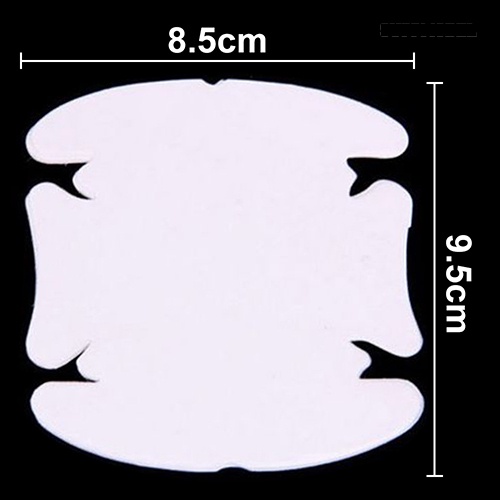 [SM Otomatis] 4Pcs/Set Universal Invisible Clear Gagang Pintu Mobil Lembaran Film Pelindung Gores