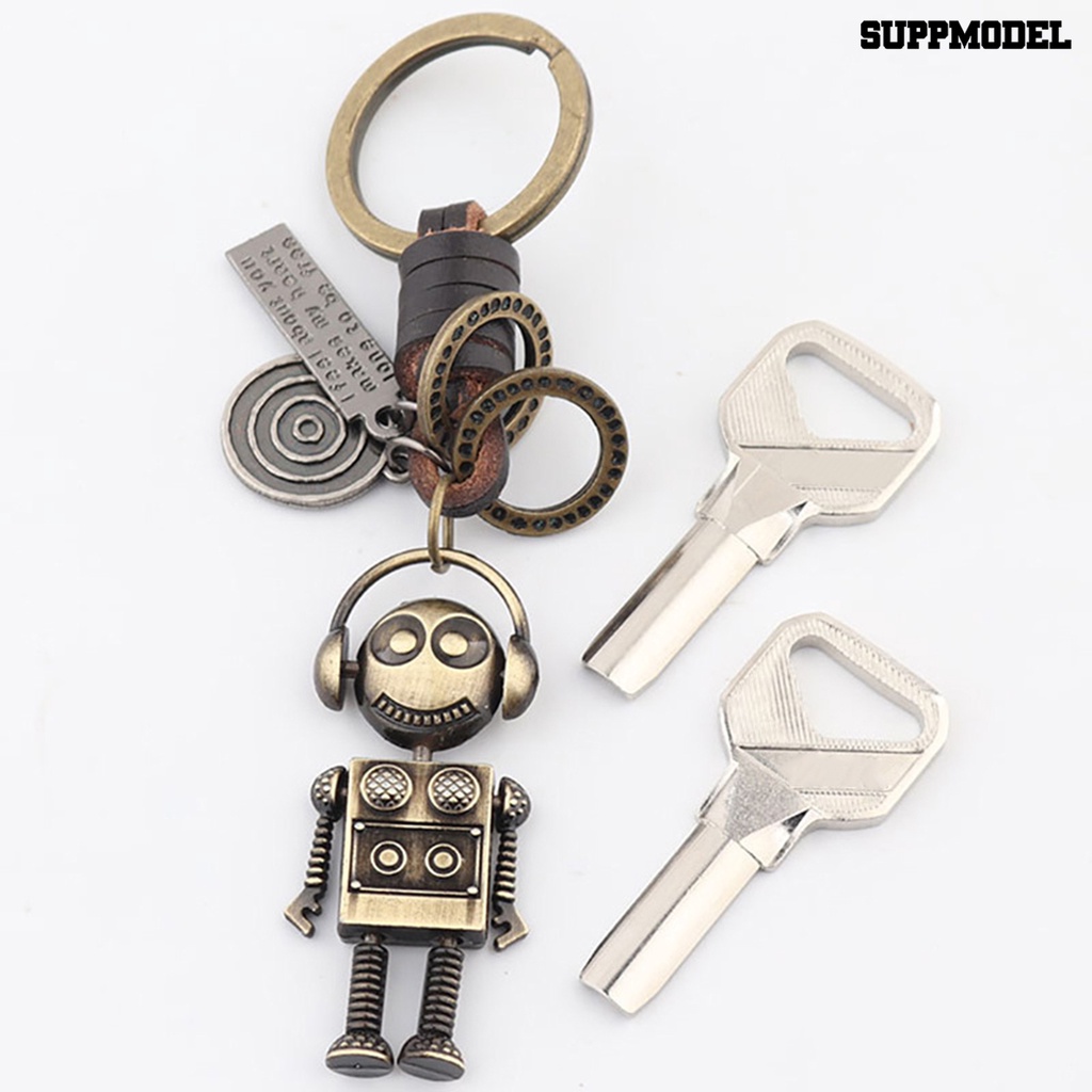 [SM Auto] Liontin Gantungan Kunci Pengerjaan Indah Robot Astronot Gaya Vintage Pribadi Retro Dekorasi Kunci Liontin Kunci Dekorasi