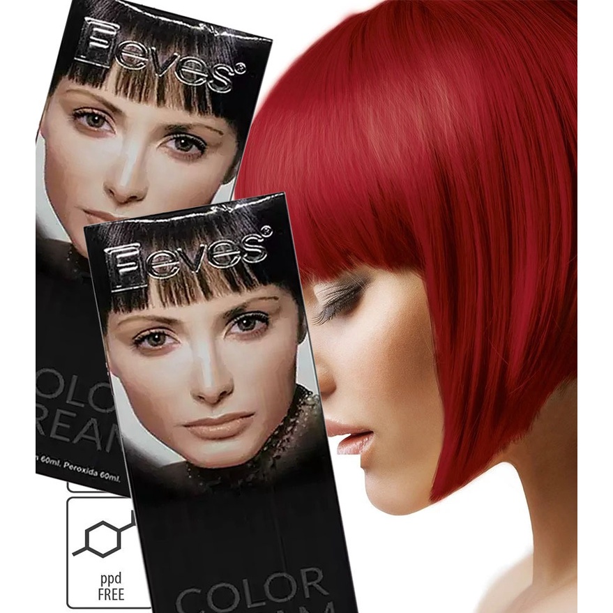 Lgs Kirim!  . Feves Hair Dye Color Cream - Cat Semir Rambut 60ml