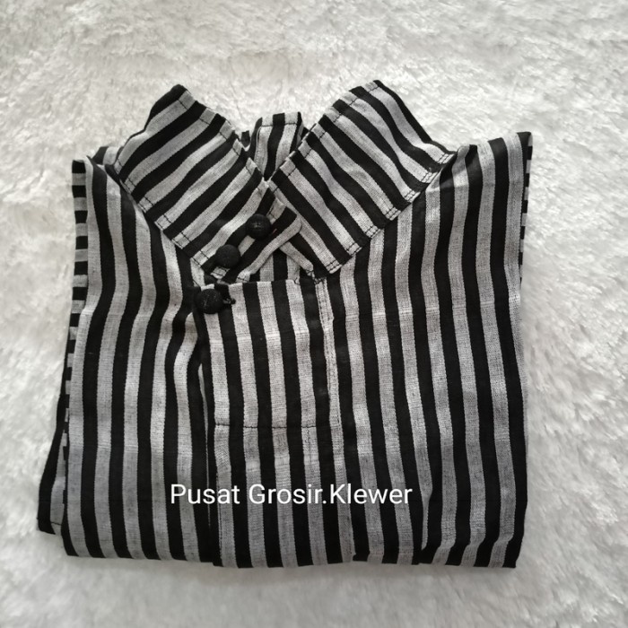 Lurik BEST -BAJU SURJAN LURIK ALUSAN BAHAN KATUN PREMIS HALUS MODERN - surjan standar, M- 1.2.23