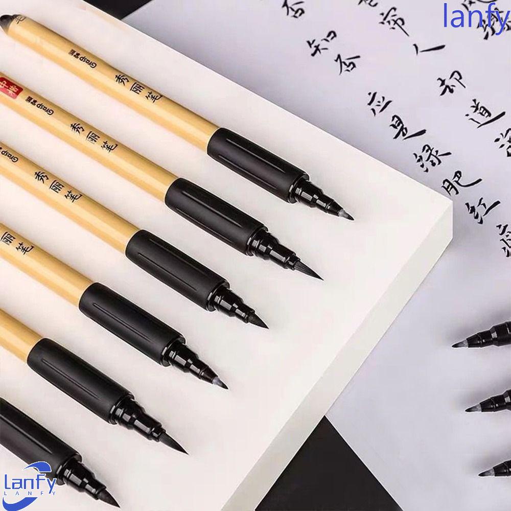 Lanfy Cina Brushes Artis Kualitas Tinggi Lukisan Pulpen Crisperding Art Supply Script Tulis Brush