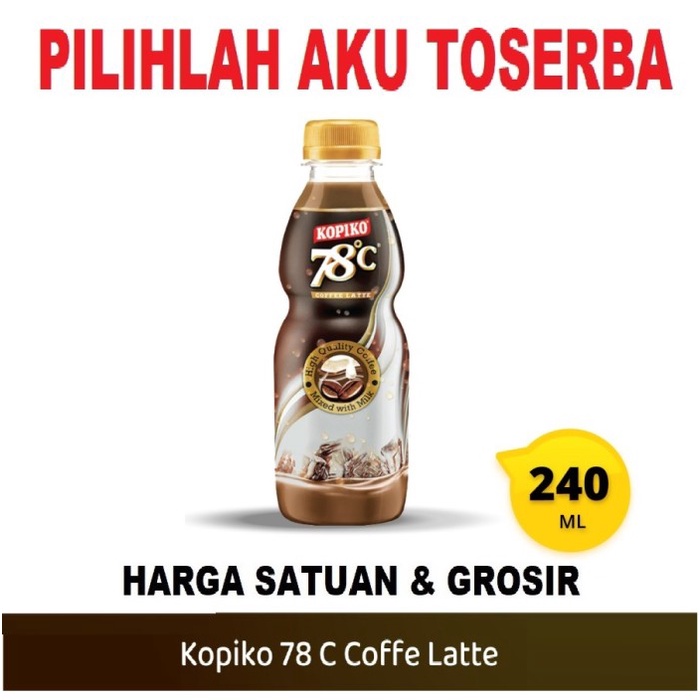 KOPIKO 78 C Minuman Kopi Coffee Latte 240 ml - ( HARGA SATUAN )