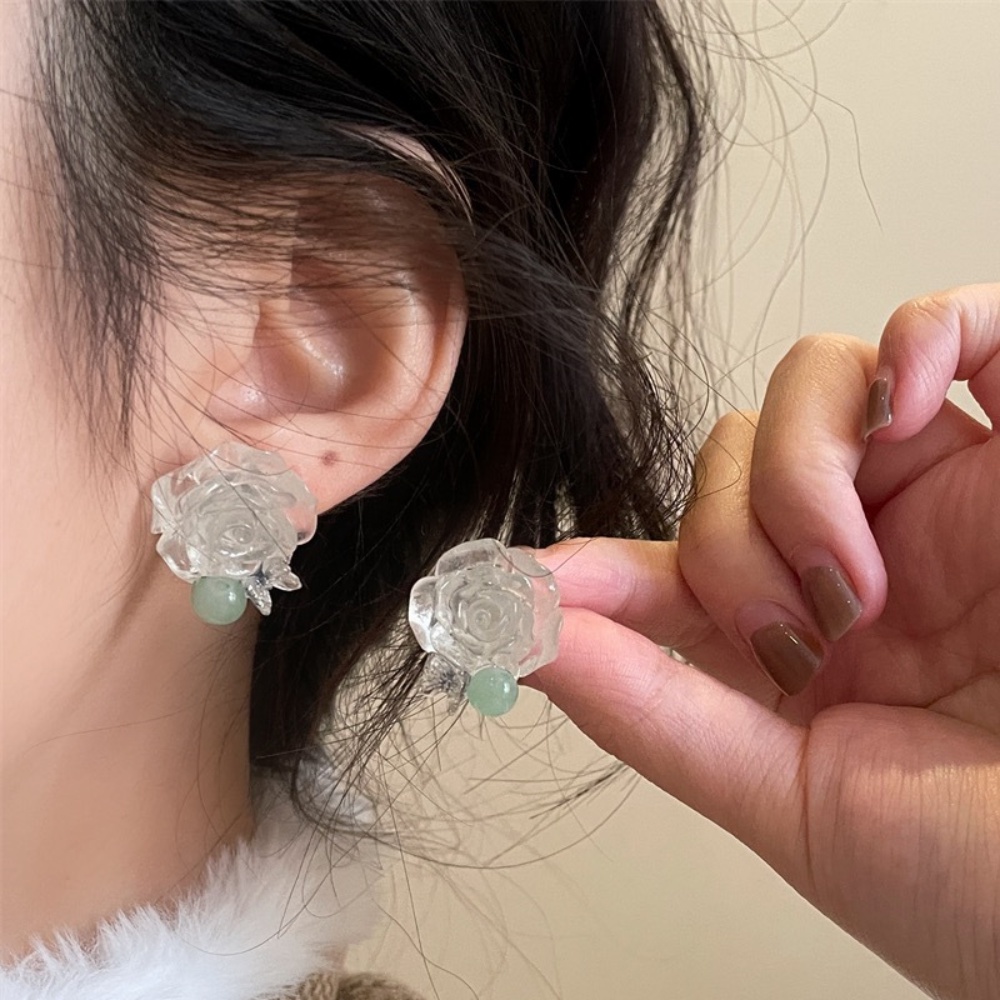 Deartiara Sen Style Flower Earrings, Desain Niche Perempuan, Anting High-end Dan Indah, Keharuman Kecil, Anting Retro