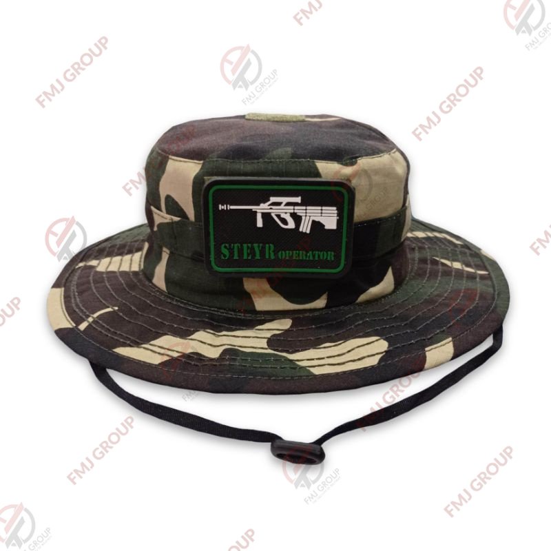 Topi Rimba Woodland Tactical / Bdu / Molay / Topi Rimba Loreng US / Topi Rimba Loreng Woodland