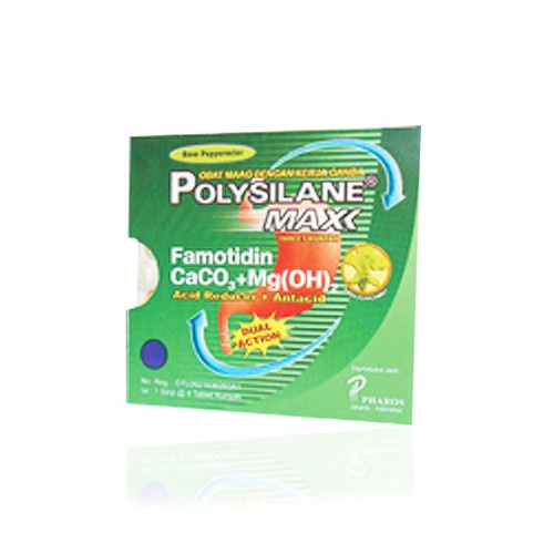 Polysilane Max Rasa Peppermint Strip 4 Tablet