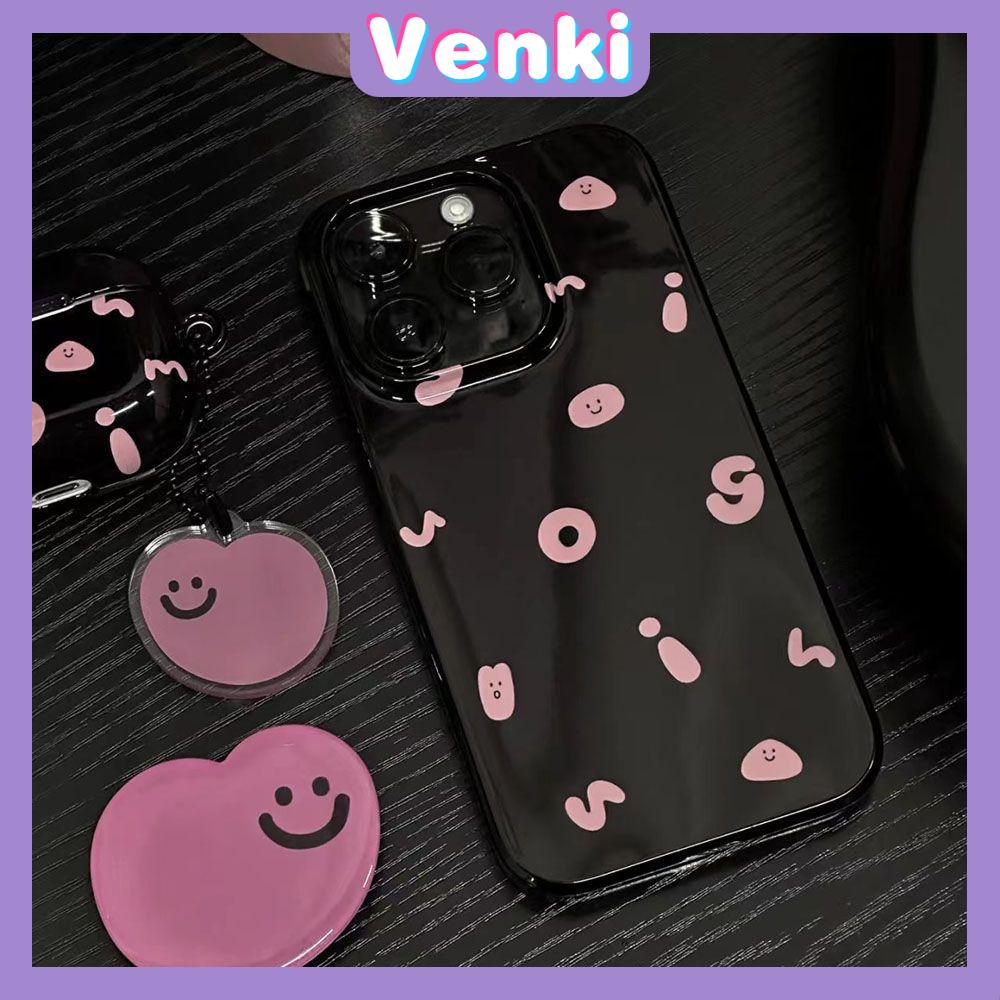 Venki - Untuk Iphone11 iPhone Case Hitam Glossy TPU Soft Case Kamera Perlindungan Shockproof Alfabet Inggris Kompatibel Dengan Iphone14 13 Pro max 12 Pro max xr xs max 7Plus 8Plus