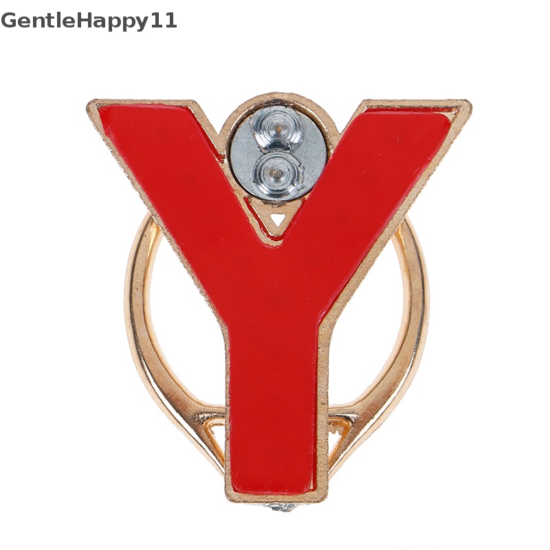 Gentlehappy Berlian Logam Huruf Jari Cincin smartphone stand holder Handphone holder id