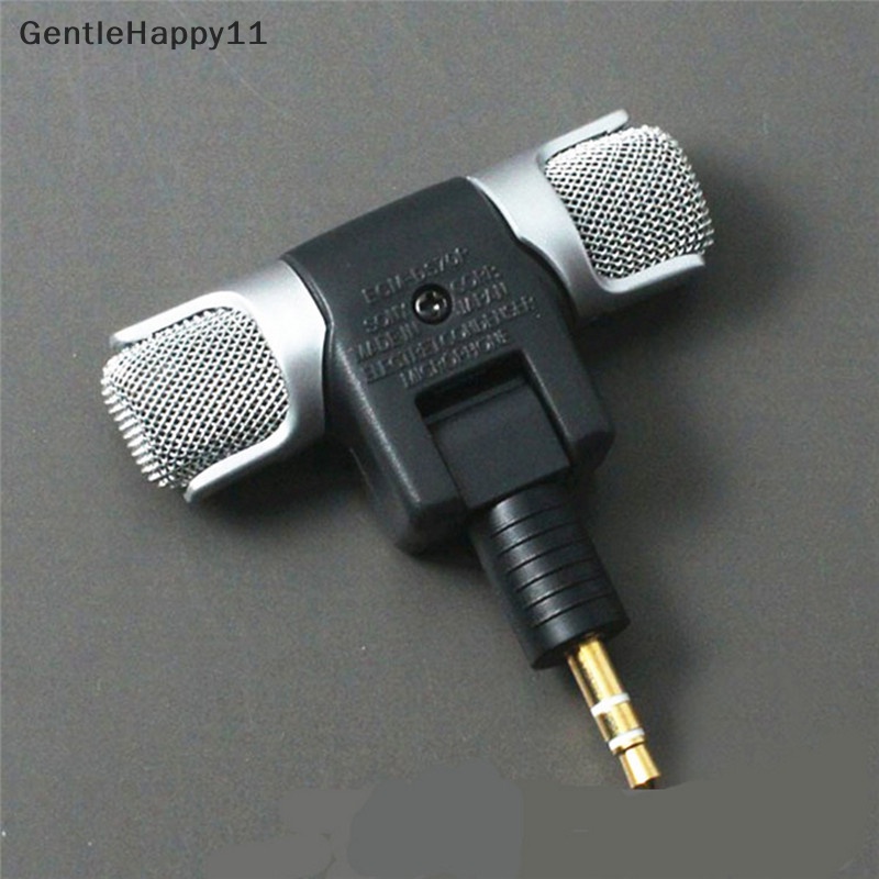 Gentlehappy New Universal Mikrofon Stereo Mini Mic Audio Untuk PC Laptop Notebook Talk 3.5mm id