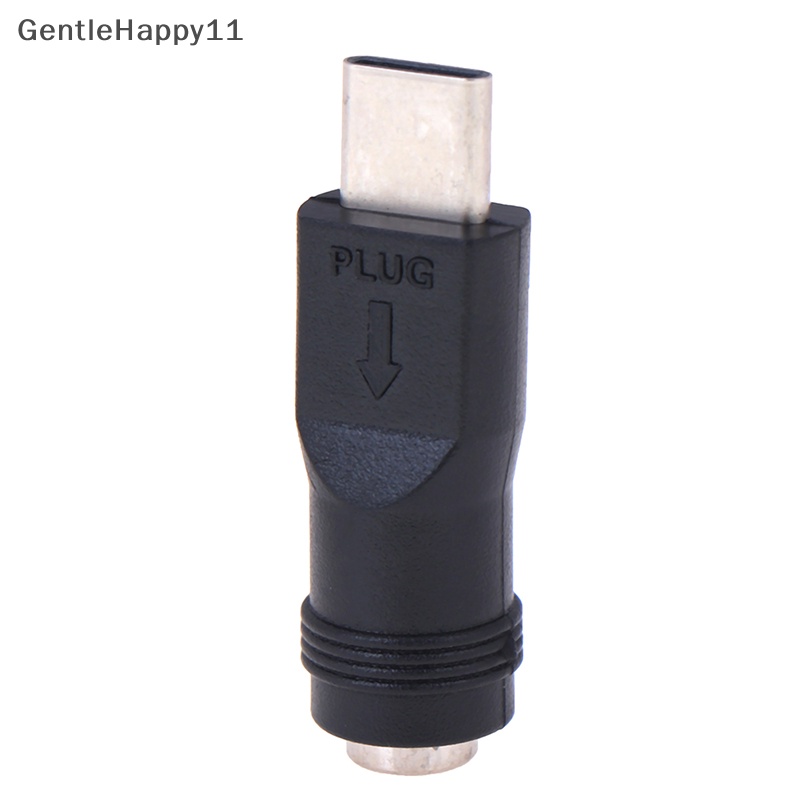 Gentlehappy 1pcs 5.5 * 2.1mm Female jack Ke Type-C 3.1 Male Plug 90.180derajat DC Adapter id