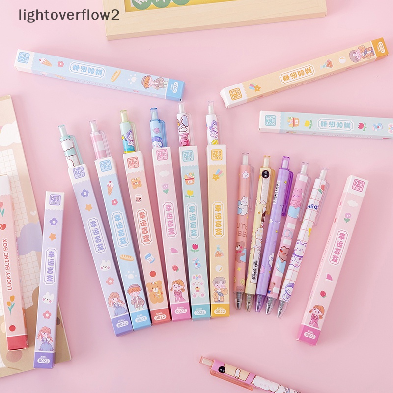 [lightoverflow2] Ins Lucu Beruntung Pena Siswa Bernilai Tinggi Press Pen Kejutan Anak Kreatif Hadiah Kecil Stationary [ID]