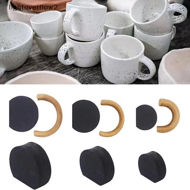 [lightoverflow2] Cetakan Gagang Mug Tembikar Set Isi 12pcs Alat Cetakan Pembuat Gagang Cangkir DIY Untuk Tanah Liat [ID]
