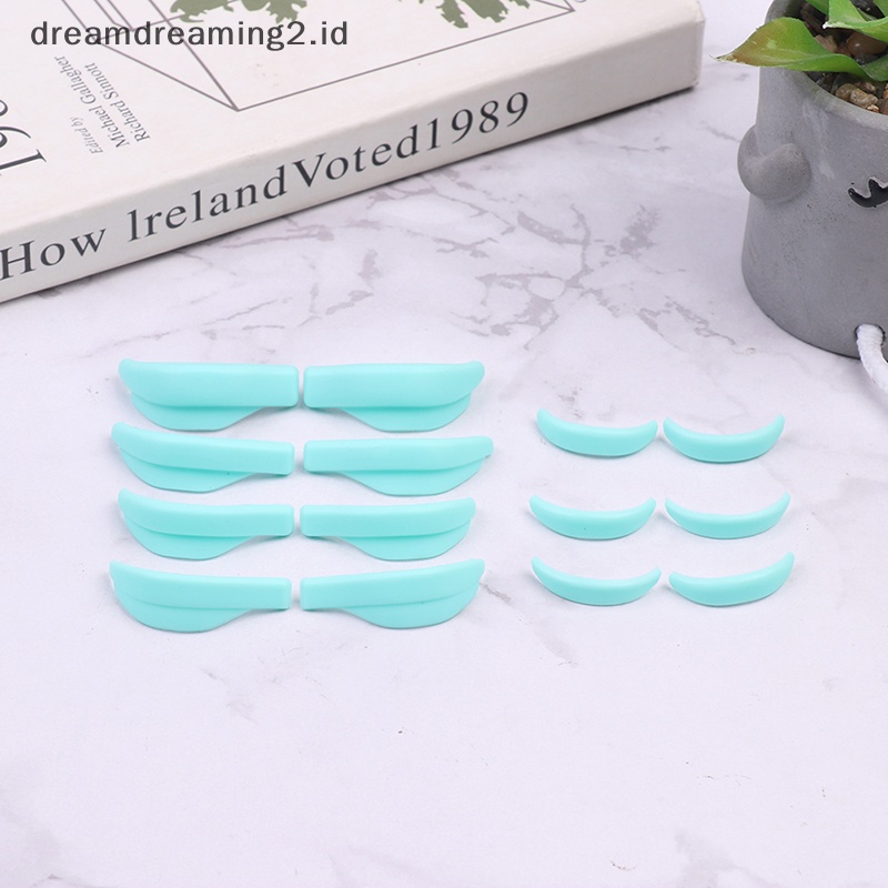 (drea) 7pasang Silicone Gasket Eyelash Perming Pad Lash Lift Pads Eyelash Lifg//