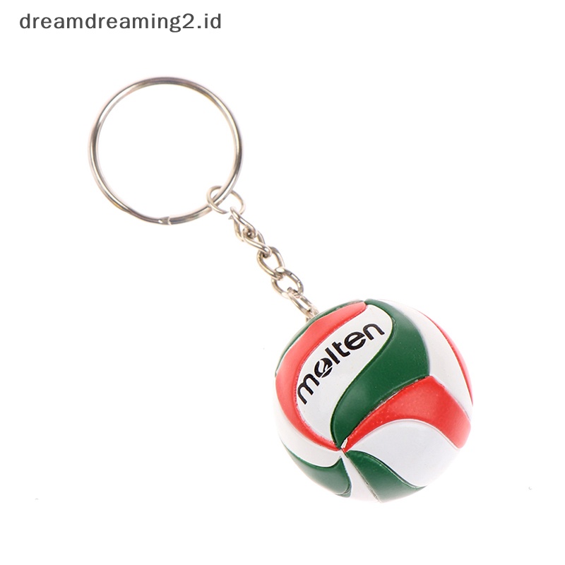 (drea) Gantungan Kunci Voli Ornamen Usaha Hadiah Voli Bola Pantai Key Chain Spo//