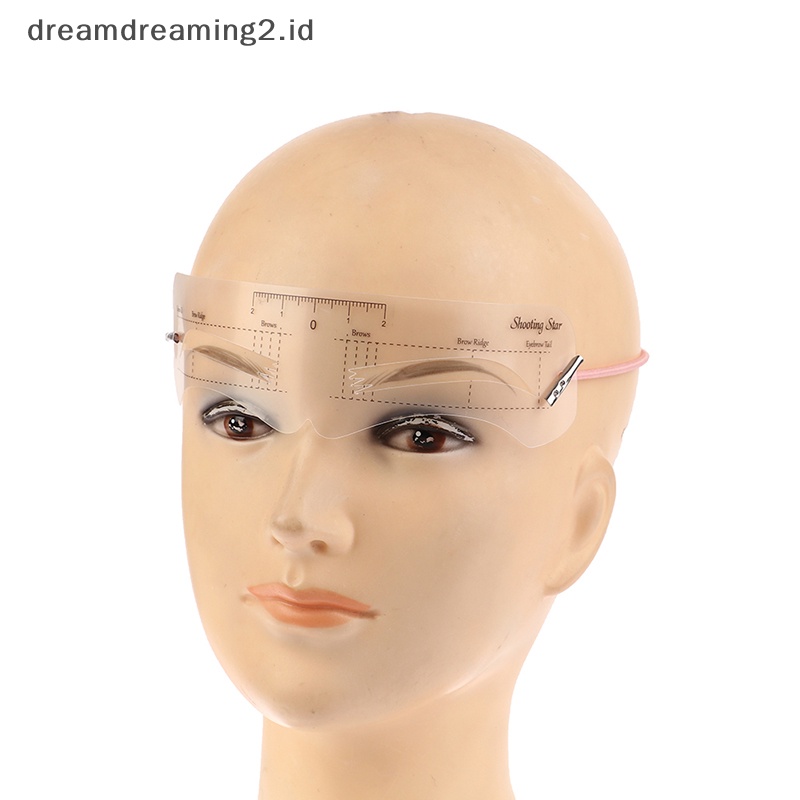(drea) 12pcs Stensil Pembentuk Alis Grooming Shaper Template Alat Makeup Kit//