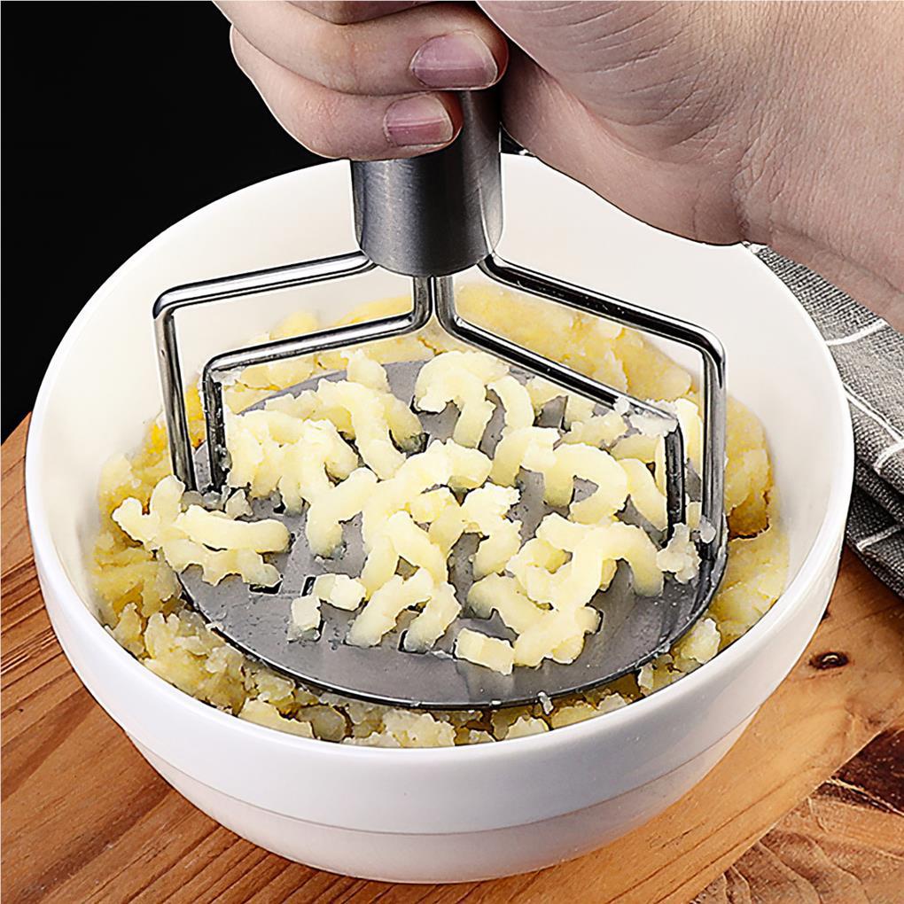 Stainless Steel Potato Mud Mixer Manual Double Layered Potato Masher Household Mud Machine Tekanan Makanan Keju Hancur Lumpur Gadget Dapur