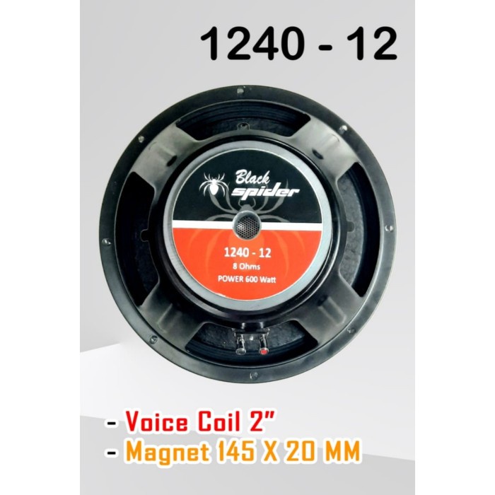 Speaker BLACK SPIDER 12" Type 1240-12 BLACKSPIDER 1240 Original