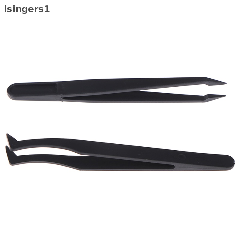 [lsingers1] Curved Straight Tip Forceps Diamond Paing Pinset Penjepit Pengambil Plastik Butik