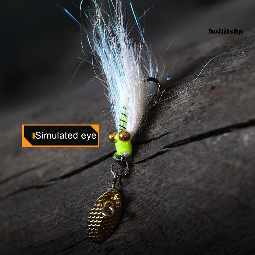 Bo-5pcs Umpan Pancing Realistis Simulasi Mata Terbang Lalat Capung Kait Fish Tackle Perlengkapan Memancing