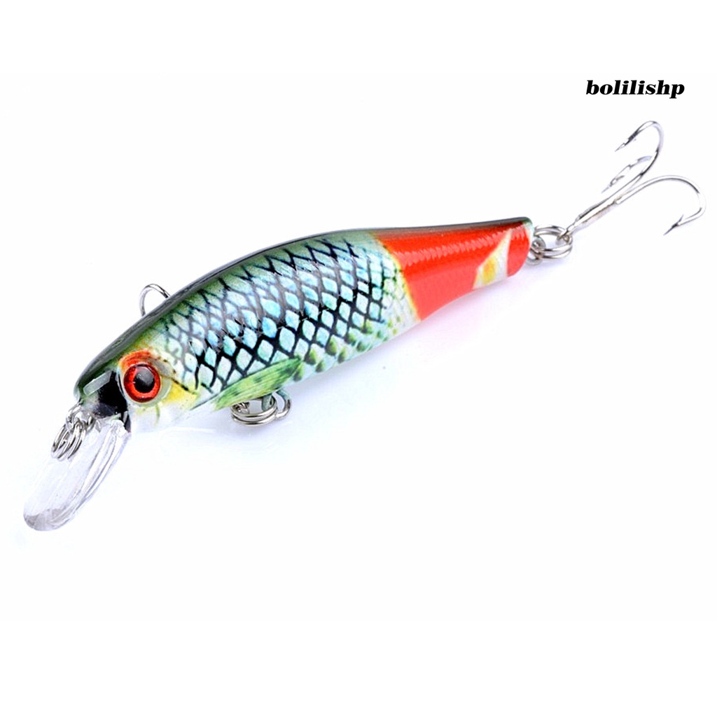 Bo-8.5cm/8.7g Umpan Bionic Vibrant Color Desain Mata 3D Tampak Realistis Dengan Kait Treble Halus Meningkatkan Tingkat Memancing Warna-Warni Buatan Umpan Hidup Angling Lure Gadget