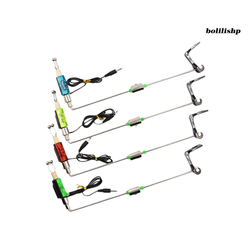 Bo-fishing Bite Alarm Kekuatan Tinggi Tahan Air Indikator Sinyal Sensitif Alarm Pancing Logam LED Indikator Gigit Pancing Laut
