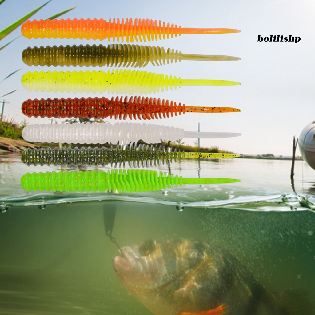 Bo-5 Pcs 100mm/4.5g Umpan Pancing Semua Air Desain Simulasi Warna Cerah Banyak Digunakan Bionic Soft Fishing Bait Untuk Outdoor