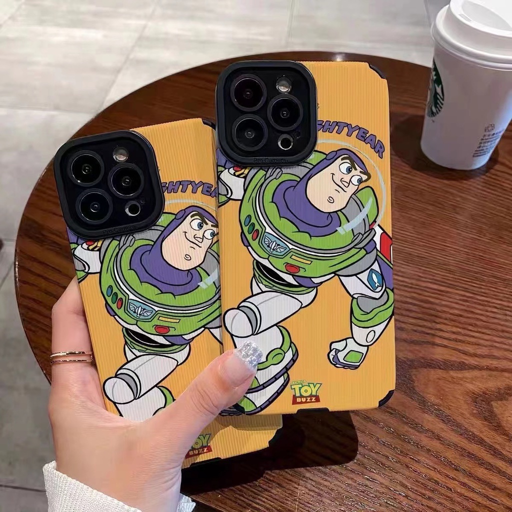 Lamb Skin Cool toy Story Buzz Lightyear Soft Case IPhone 6S 7 Plus 8 Plus X XS XR XS Max 11 13 12 14 PRO Max 14 Plus 12 13 mINI SE Phone Case Black for Men Man