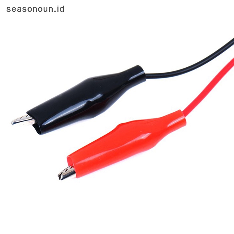 Seasonoun USB Male Connector to Alligator Test Clips Clamp USB Alligator Clips Plug Wire.