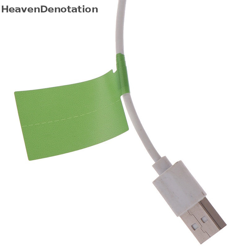 [HeavenDenotation] 30pcs/lembar Stiker Kabel Perekat Diri Tahan Air Identifikasi Tag Warna-Warni HDV