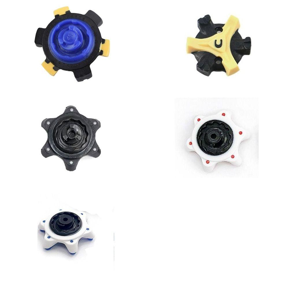 Lanfy Paku Sepatu Golf Mudah Pasang Paku Pendek Lembut Pengganti Kebanyakan Model Sepatu Non-Slip Putar Cepat Memutar Sepatu Gigi