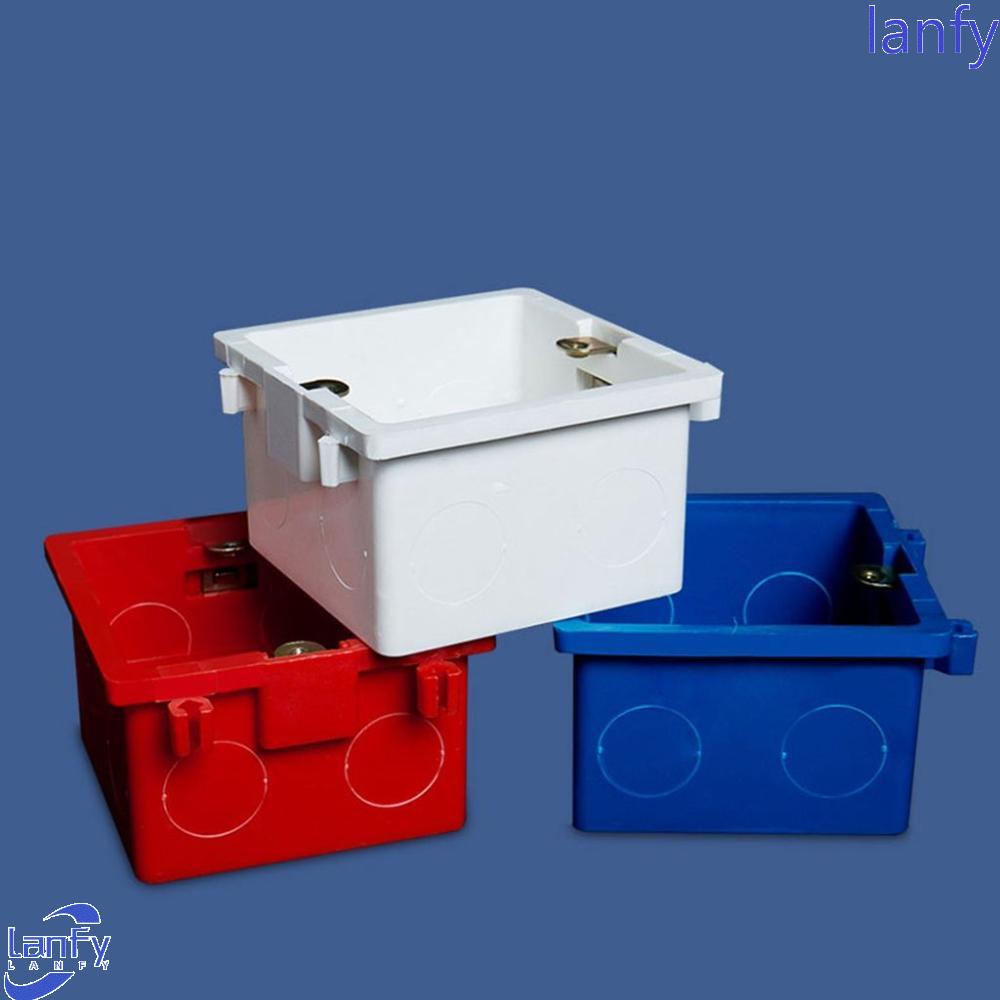 Lanfy Saklar Junction Box 86tipe 4pcs Kawat Dark Box Flame Retardant Flush Mount Thicken Junction Box